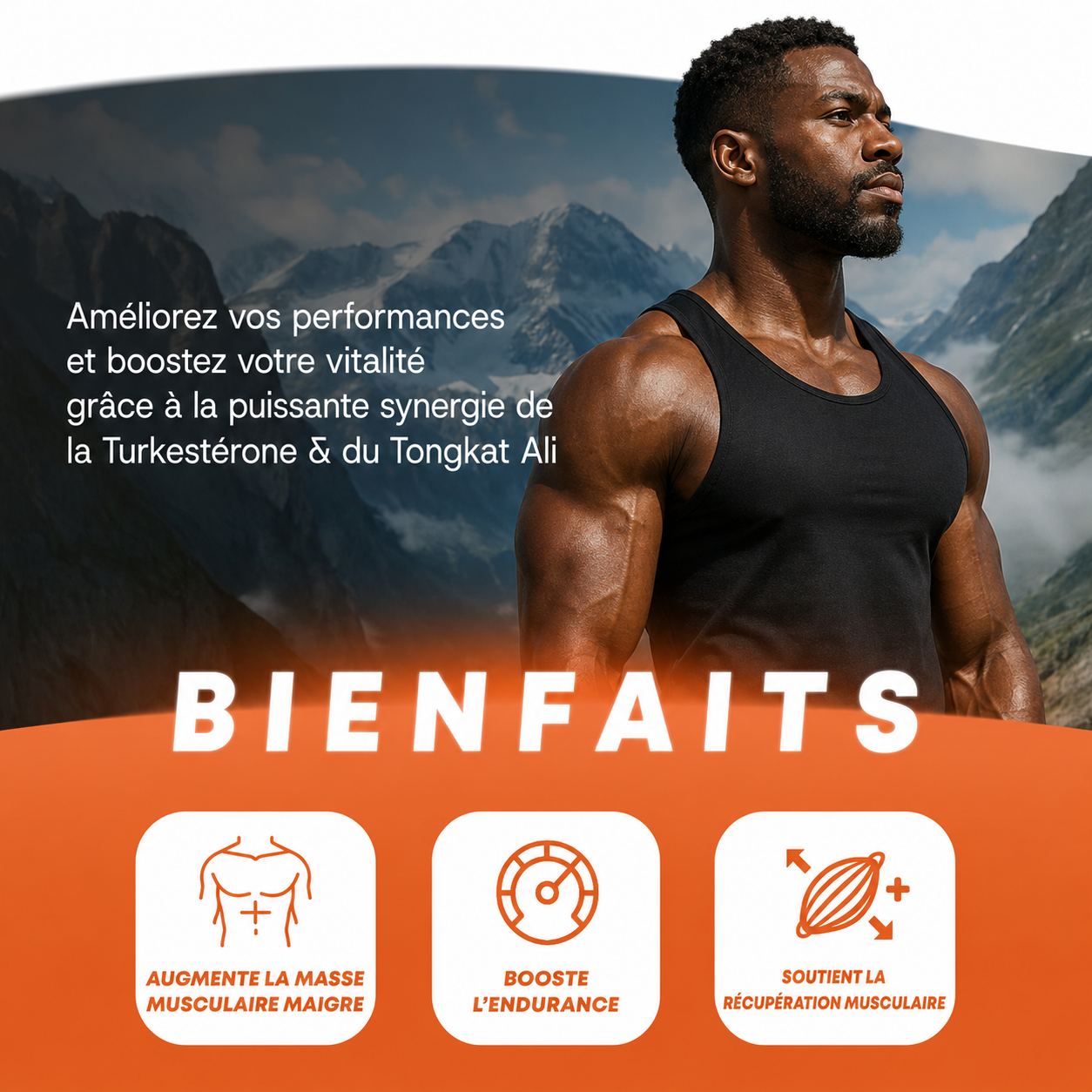 Complément de Turkesterone et Tongkat Ali - Pour le Soutien Musculaire et l'Amélioration de l'Endurance