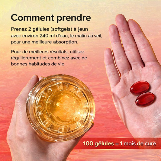Capsules Huile de Krill Oméga 3 et Astaxanthine