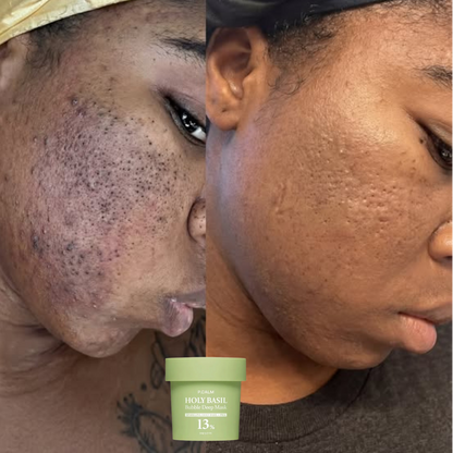 Masque Facial Moussant à la Boue de Basilic Sacré