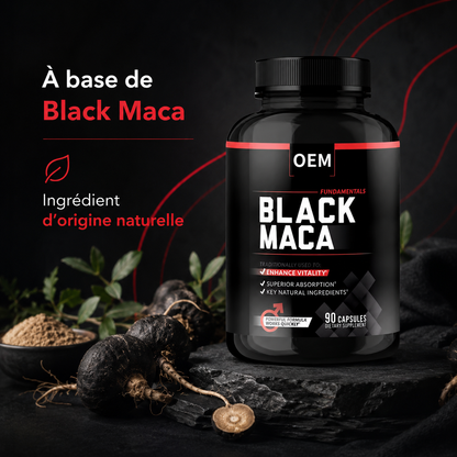 Capsules d'extrait de Racine de Maca - Pour la force, l'Endurance et le Soutien des Performances naturels