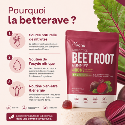 Complément Energétique Premium pour Adultes à base de Betterave