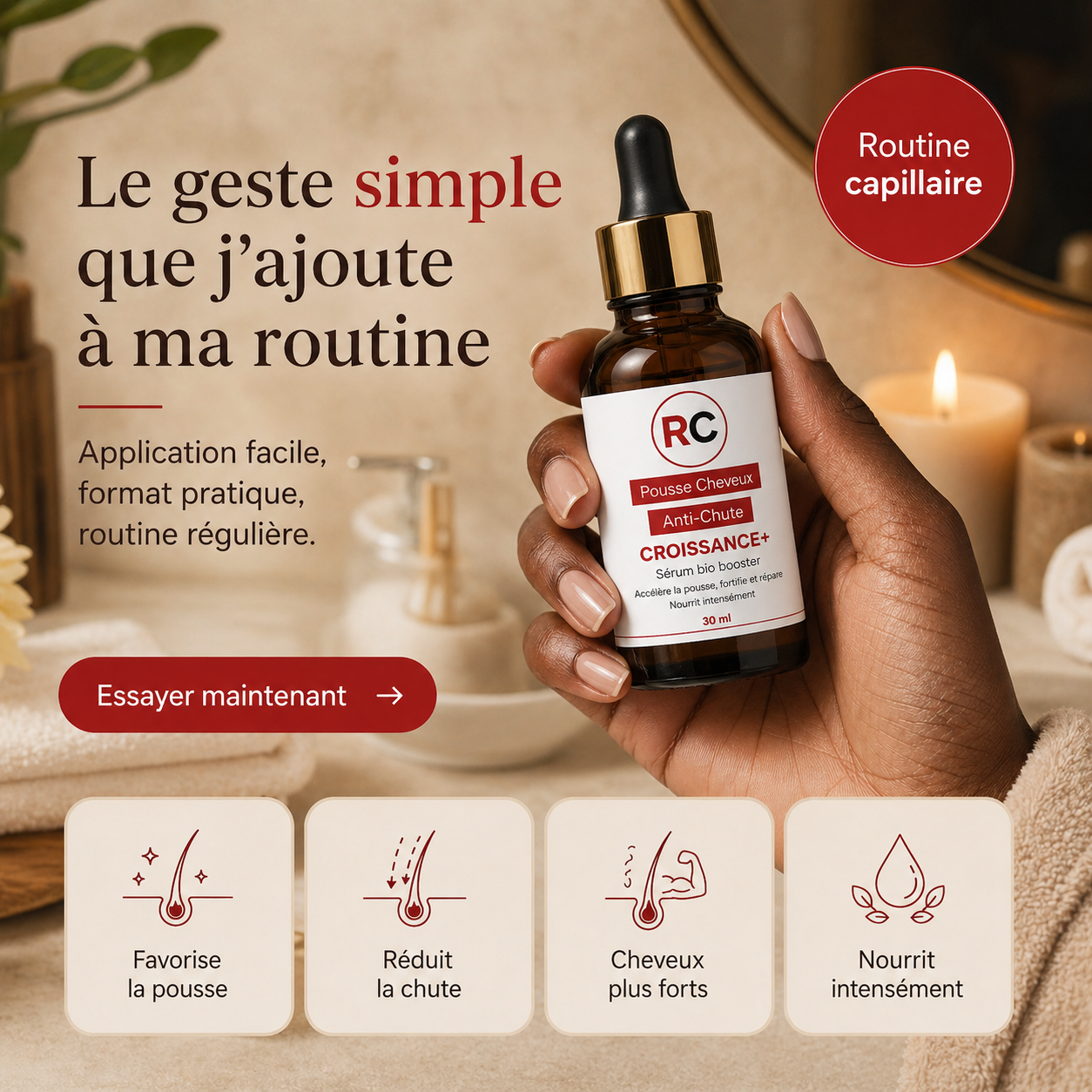 Serum Anti-Chute pour Cheveux