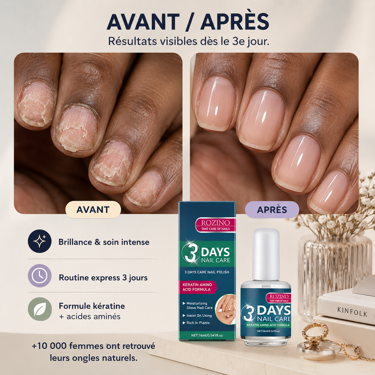 Huile de Soin Kératine Pour Ongles