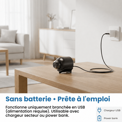 Caméra Wifi Espion avec Enregistrement Audio