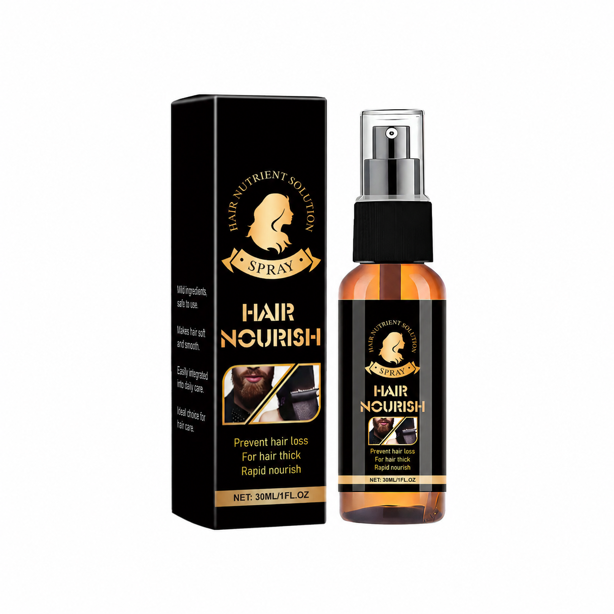 Spray de Croissance pour Barbe et Cheveux