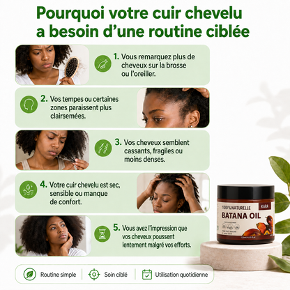 Huile de Batana pour Réparation et Croissance des Cheveux