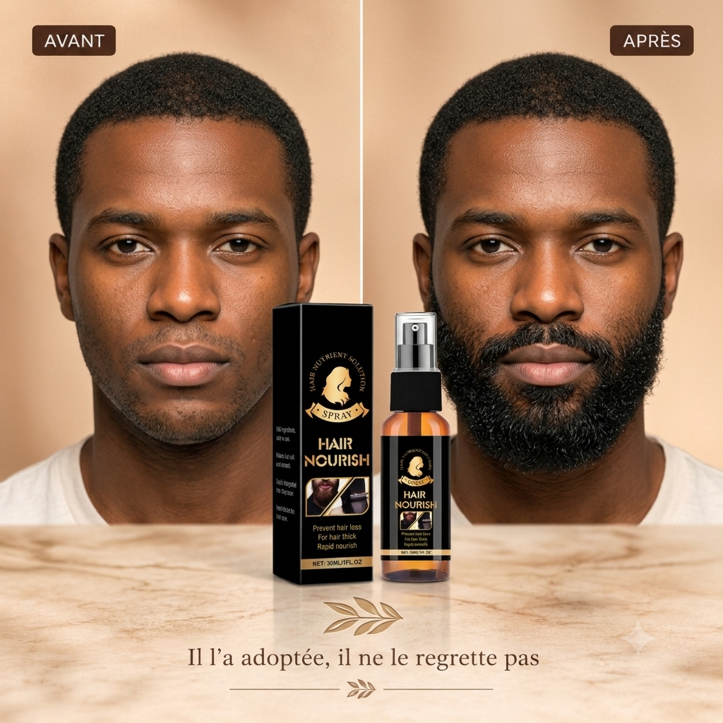 Spray de Croissance pour Barbe et Cheveux